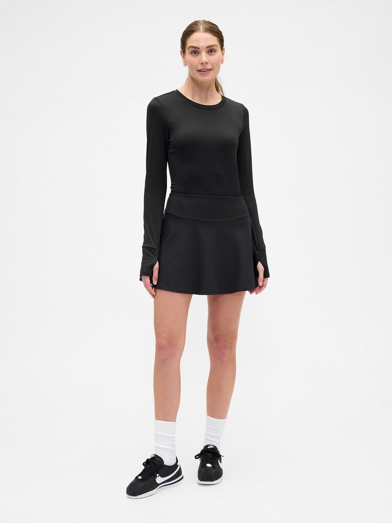 GapFit Brushed Jersey Ruched T-Shirt