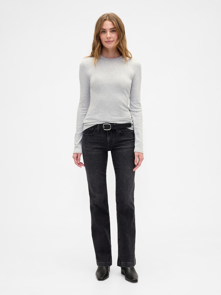 Ribbed Crewneck T-Shirt