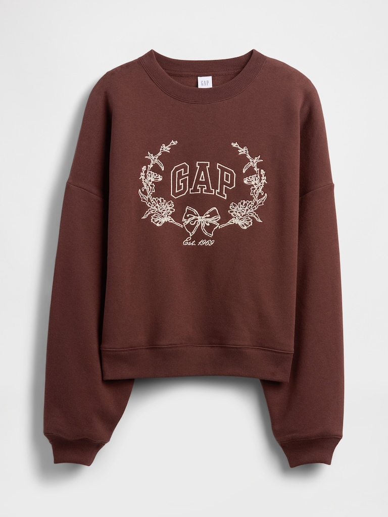 Oversized Wedge Gap Logo Sweatshirt