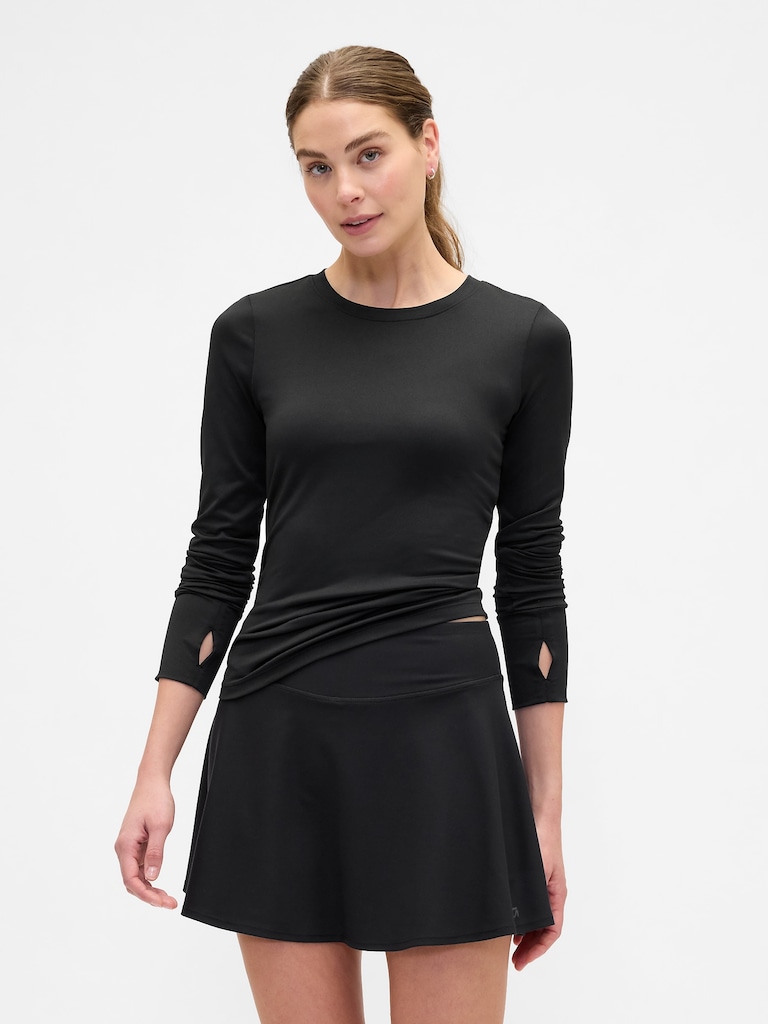 GapFit Brushed Jersey Ruched T-Shirt