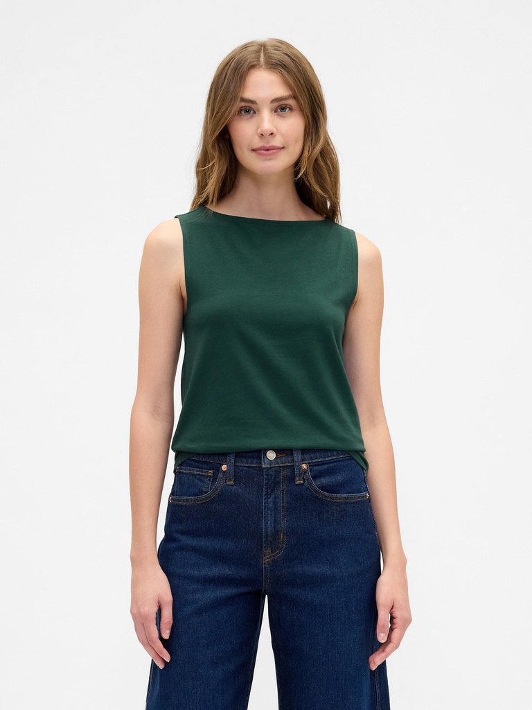 Boatneck Tank Top