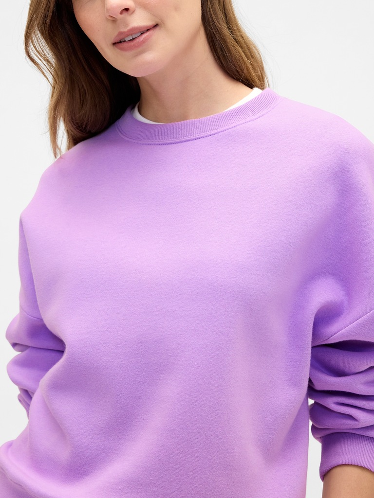 Relaxed Wedge Crewneck Sweatshirt