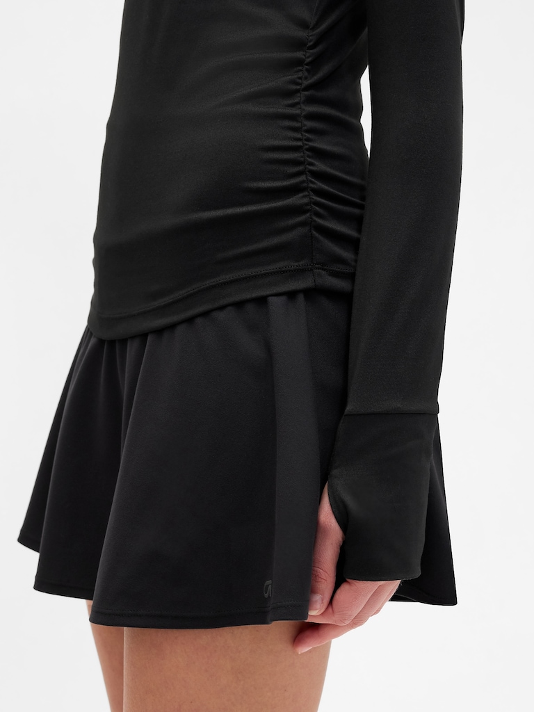 GapFit Brushed Jersey Ruched T-Shirt