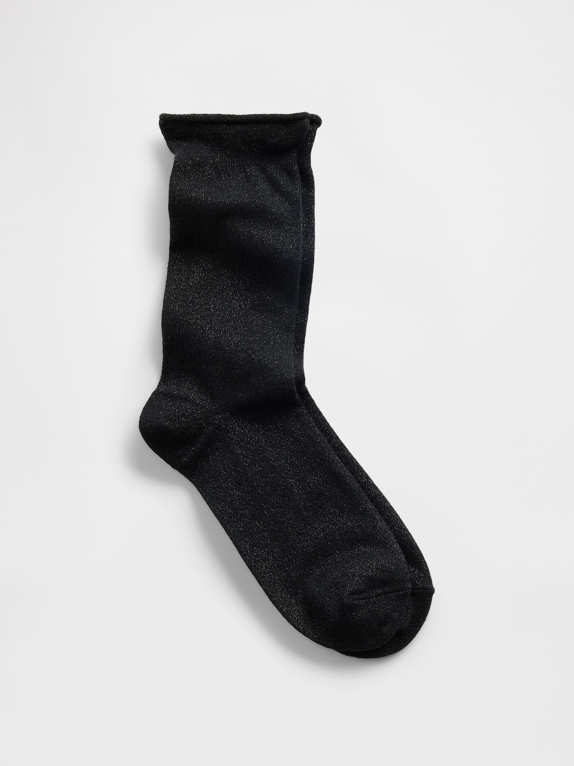 Shimmer Ruffle Crew Socks