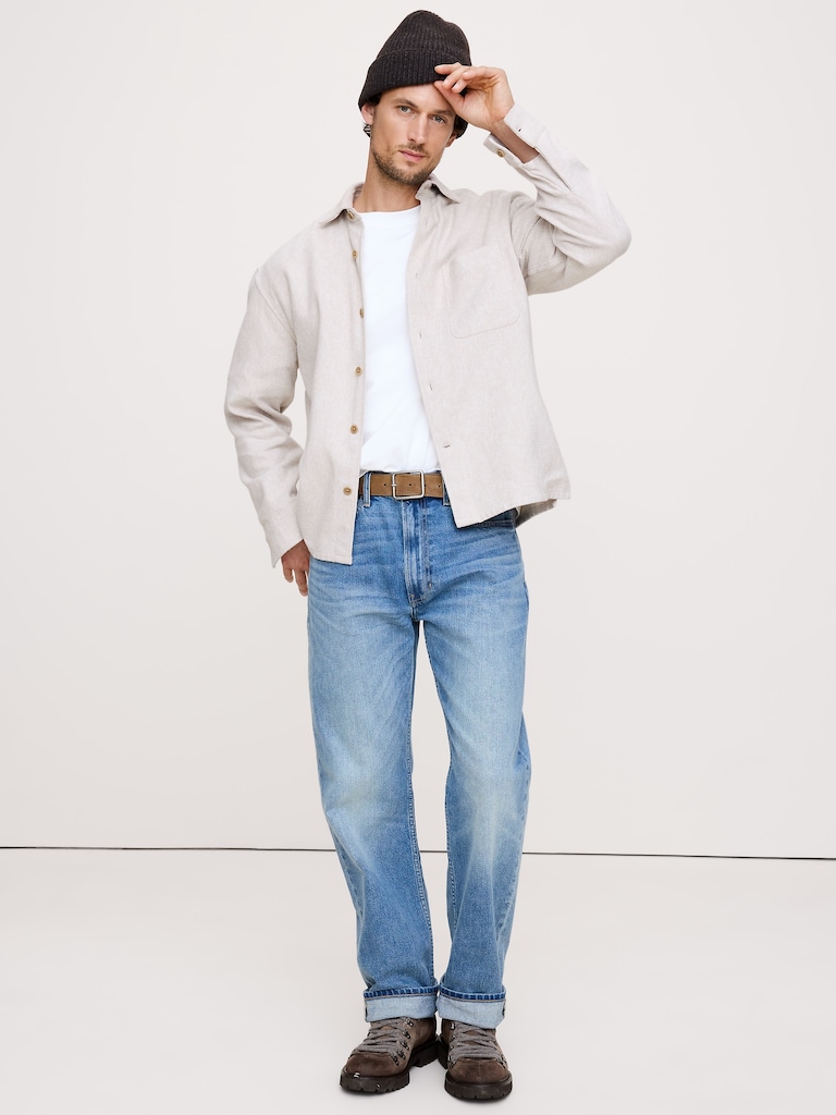 Relaxed-Fit Flannel Overshirt