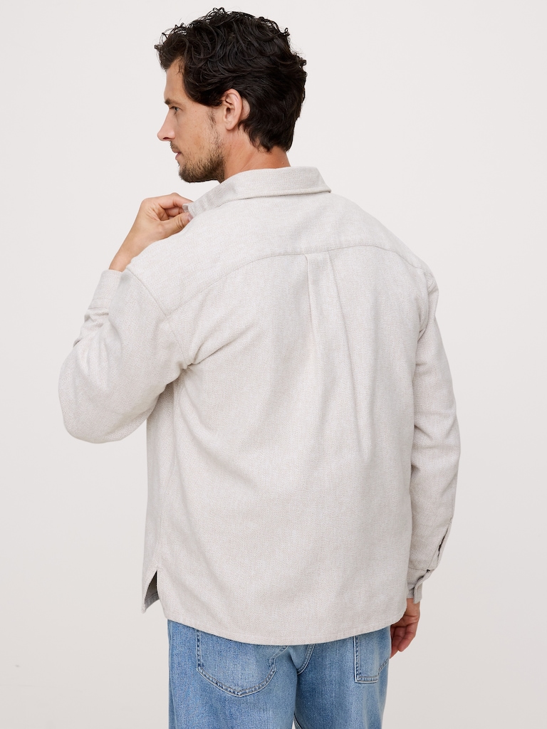 Relaxed-Fit Flannel Overshirt