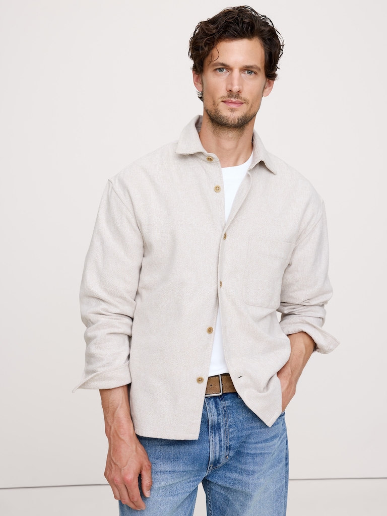 Relaxed-Fit Flannel Overshirt