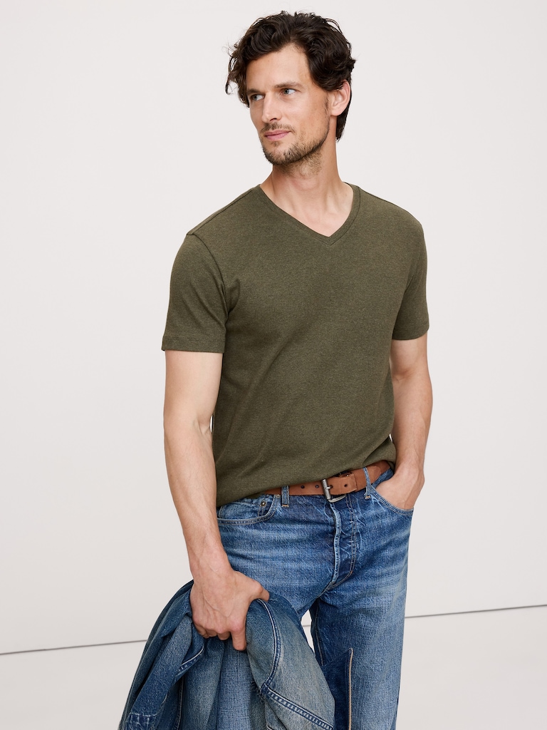 Luxury-Touch V-Neck T-Shirt