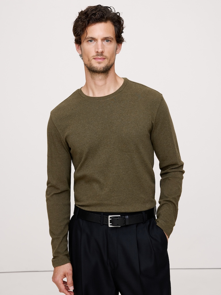 Luxury-Touch Long-Sleeve T-Shirt