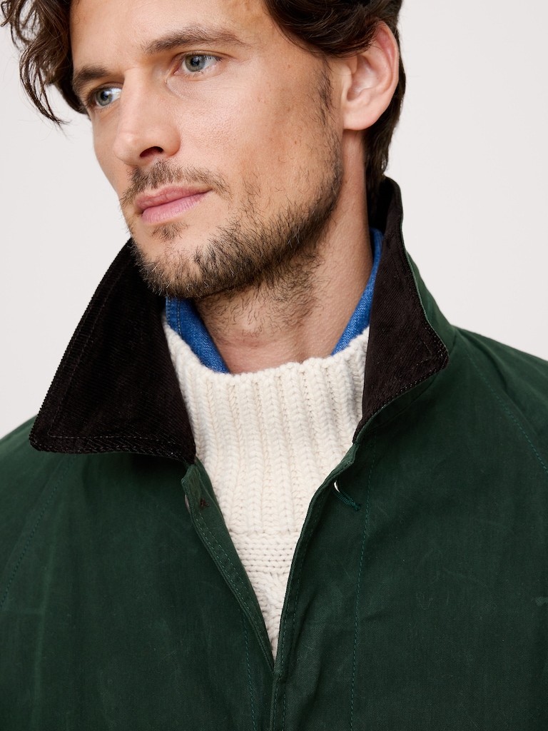 Water-Resistant Mac Coat