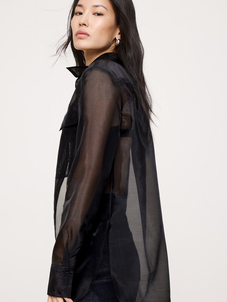 Organza Utility Shirt