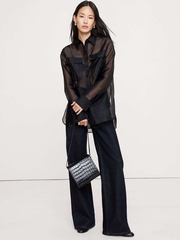 Organza Utility Shirt