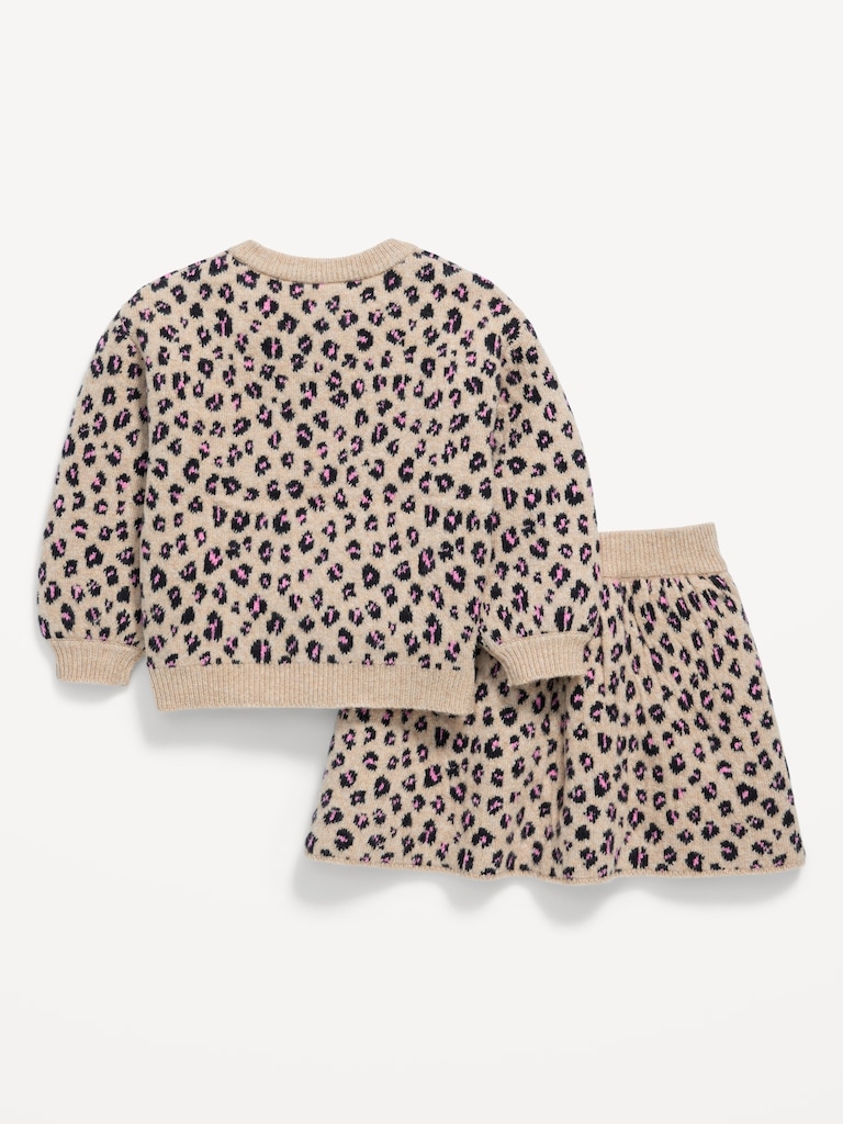SoSoft Cardigan Sweater and Skirt Set for Toddler Girls