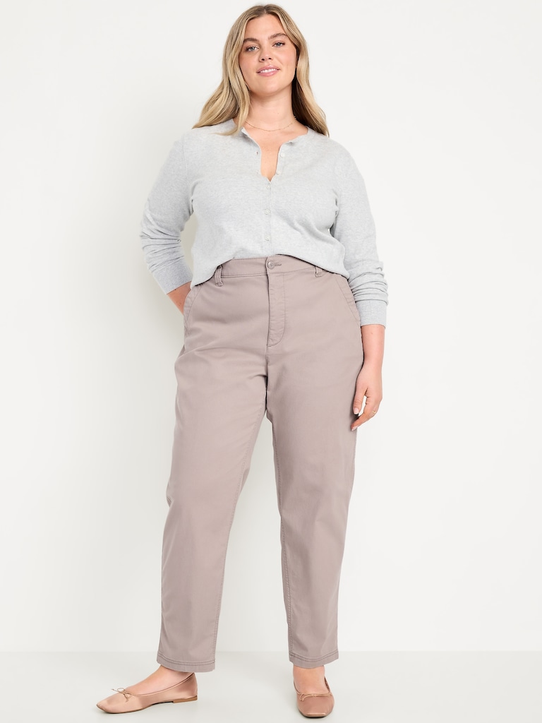 High-Waisted OGC Chino Tapered Straight Pants