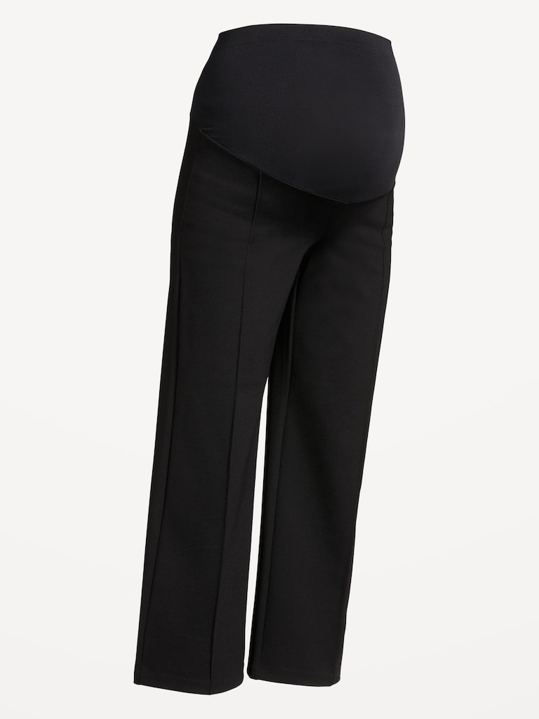 Maternity Full-Panel Stevie Straight Pants