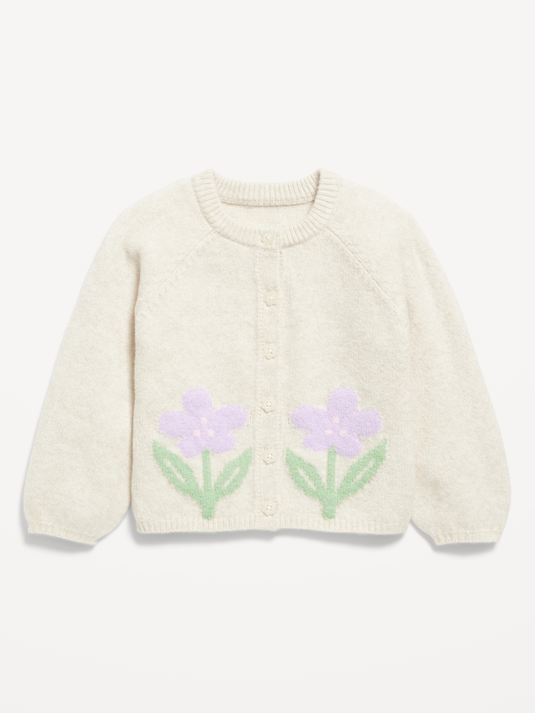SoSoft Graphic Cardigan Sweater for Toddler Girls