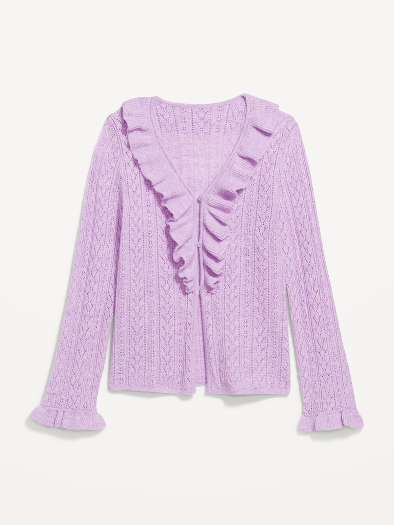 Old Navy x Anna Sui Ruffle Cardigan Sweater