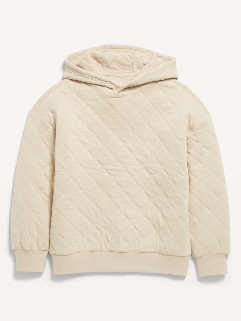 Oversized Quilted Hoodie for Boys