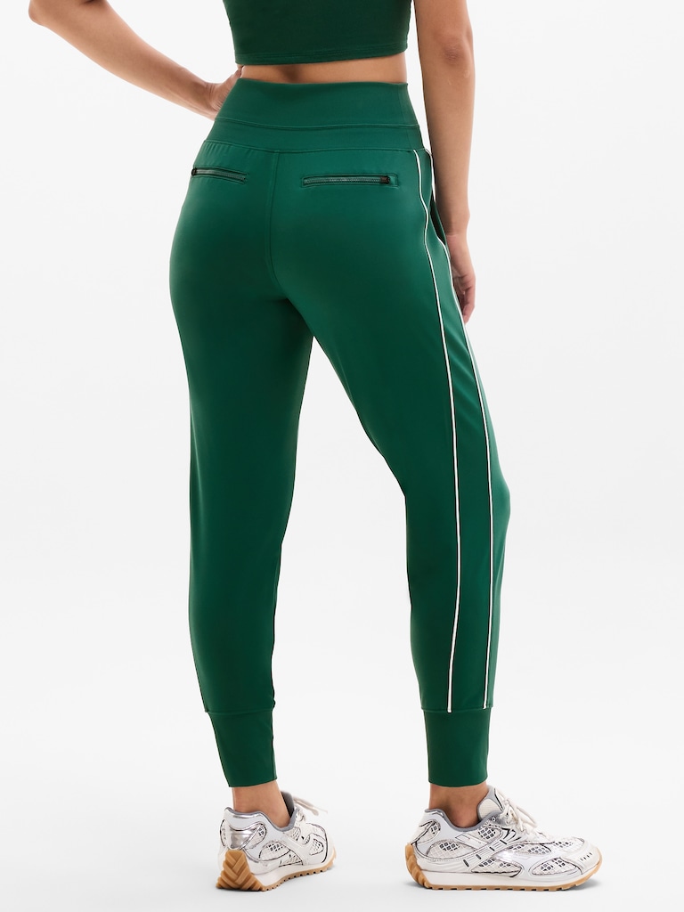 Venice High Rise Track Stripe Jogger