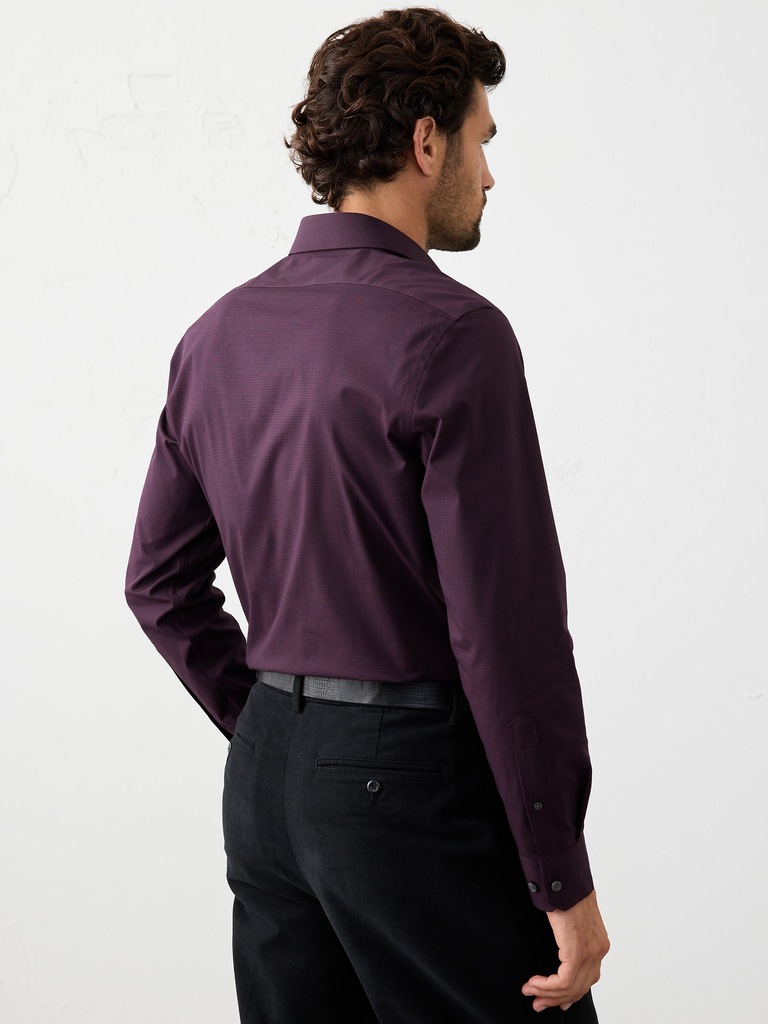 Slim-Fit Untucked Dress Shirt