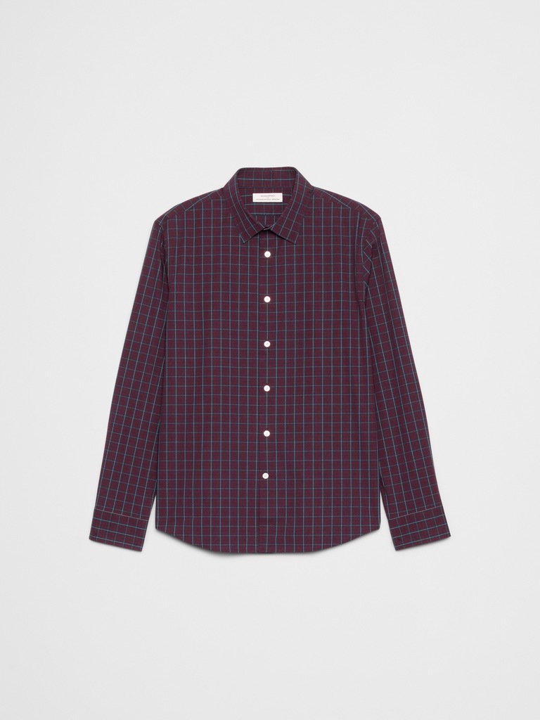 Slim-Fit Untucked Dress Shirt