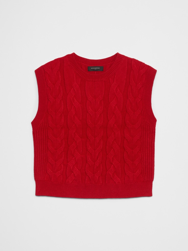 Cable Sweater Vest