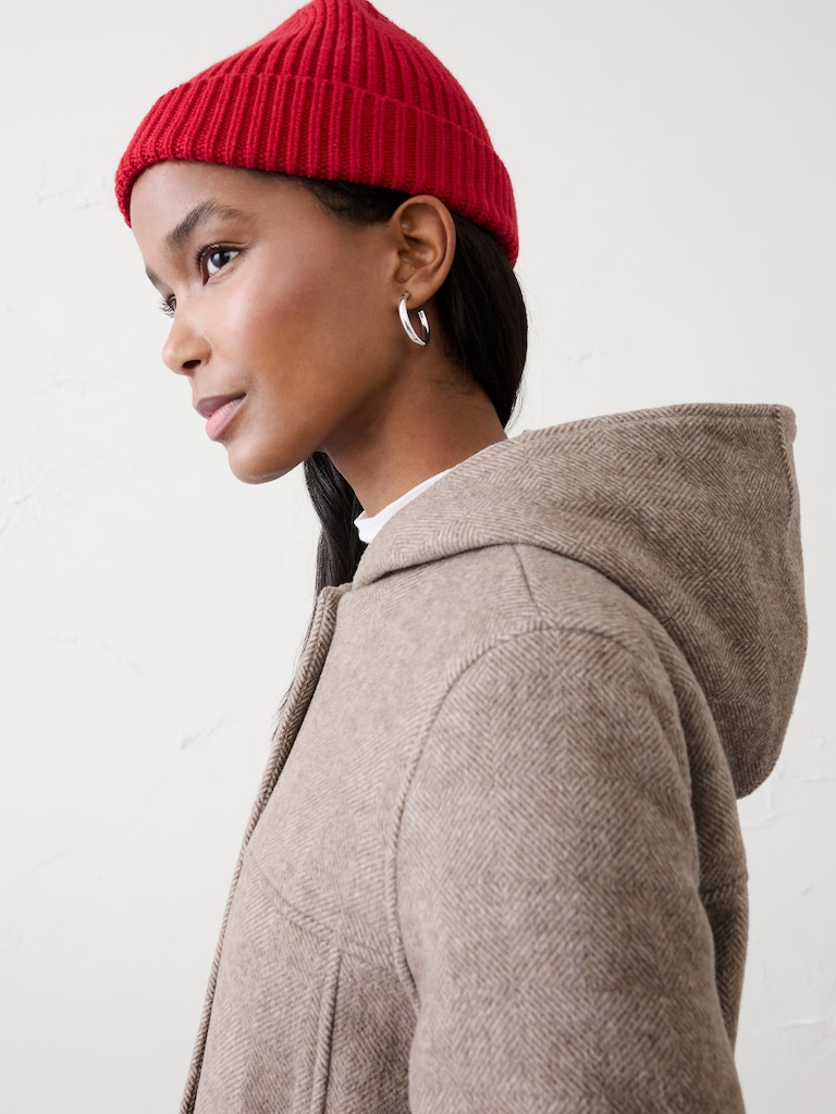 Melton Hooded Jacket