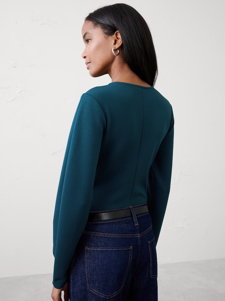 Soft Touch Seamed Top