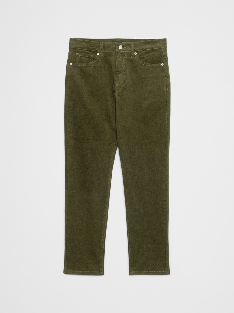 Slim High-Rise Corduroy Pant