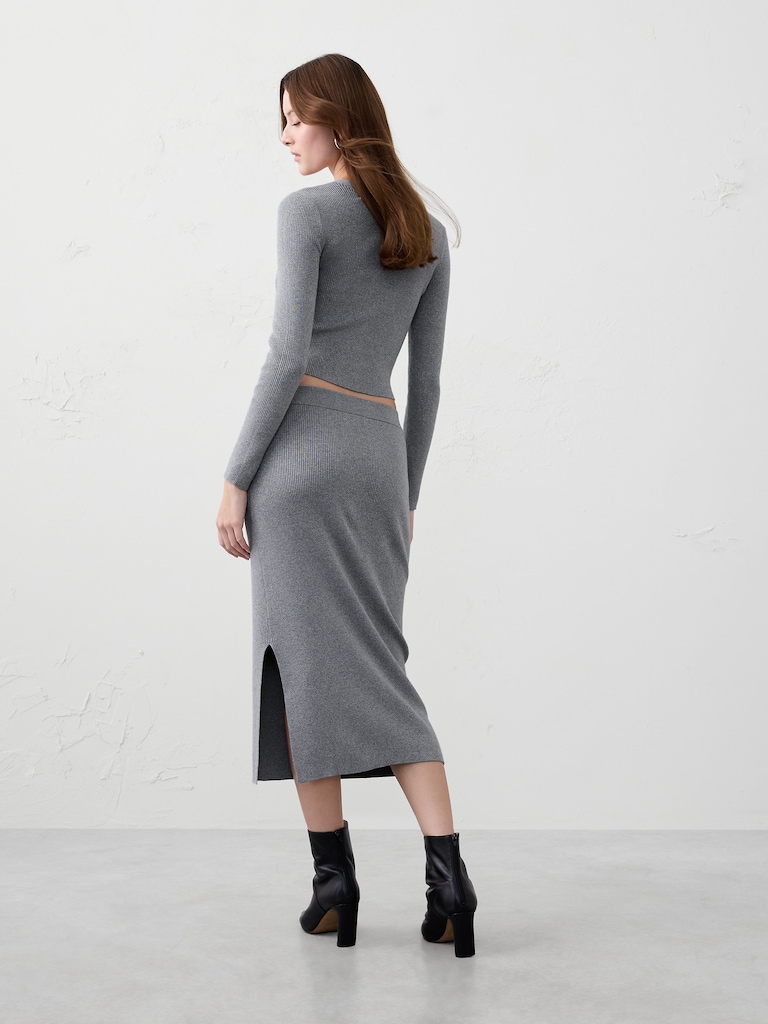 Twinkle Midi Sweater Skirt