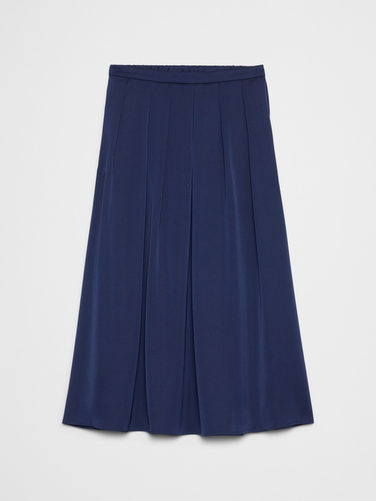 Satin Midi Skirt