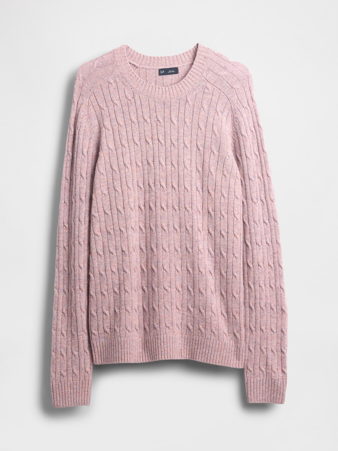 Merino Wool-Blend Cable-Knit Sweater