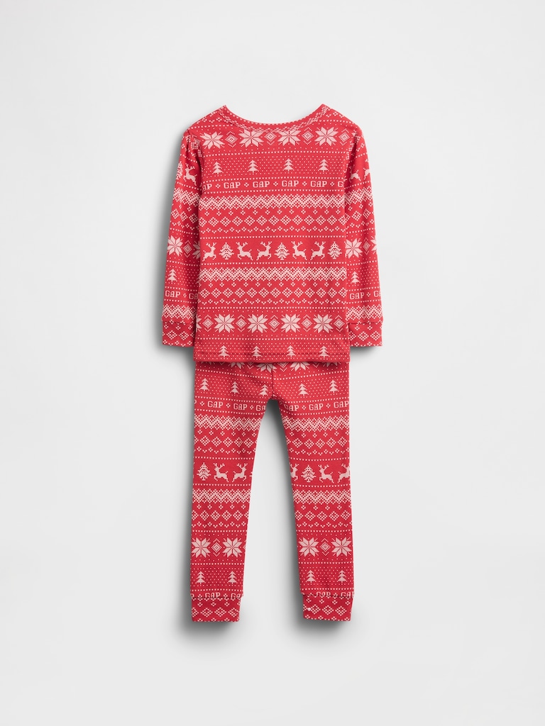 Kids & Baby Organic Brushed Cotton Holiday PJ Set