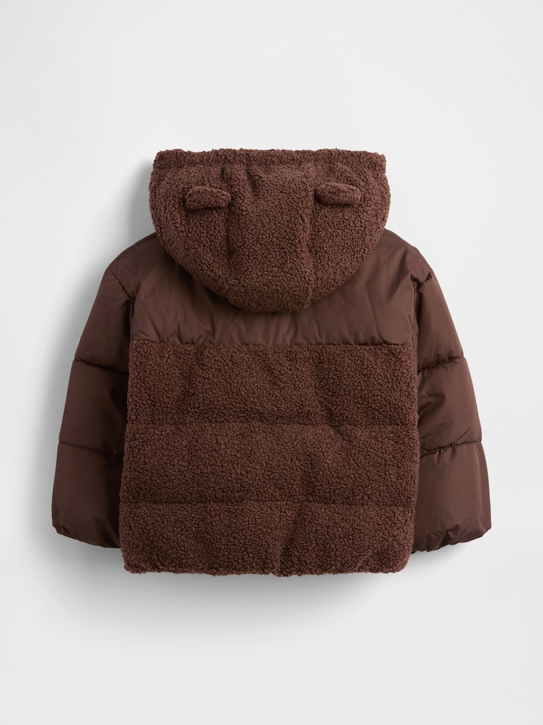 Baby & Toddler Recycled Sherpa Bear Puffer Jacket