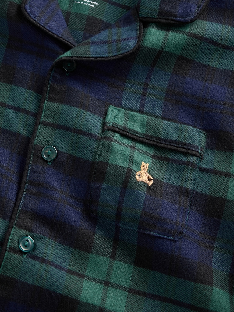 Kids Recycled Flannel PJ Set