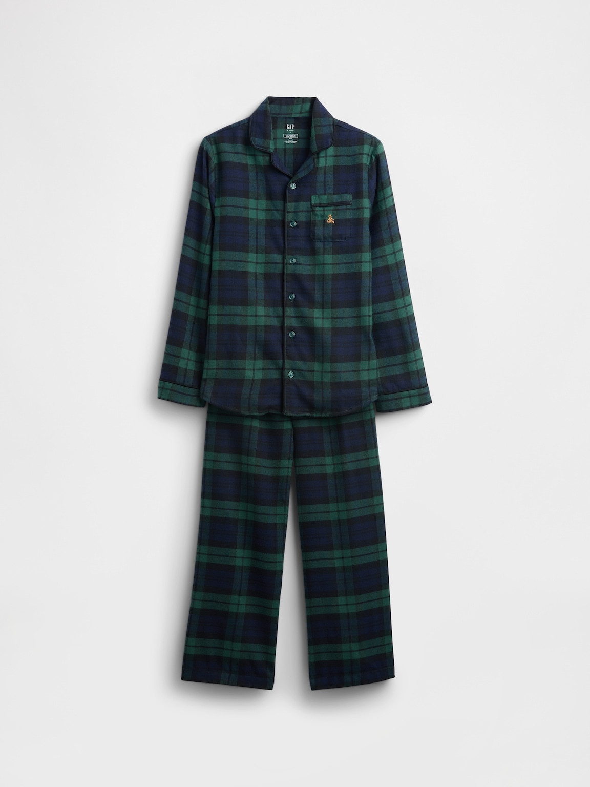 Kids Recycled Flannel PJ Set