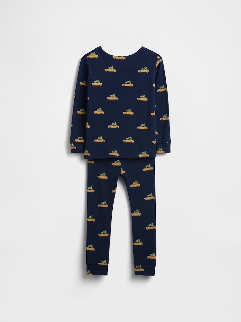 Kids & Baby Organic Brushed Cotton Holiday PJ Set