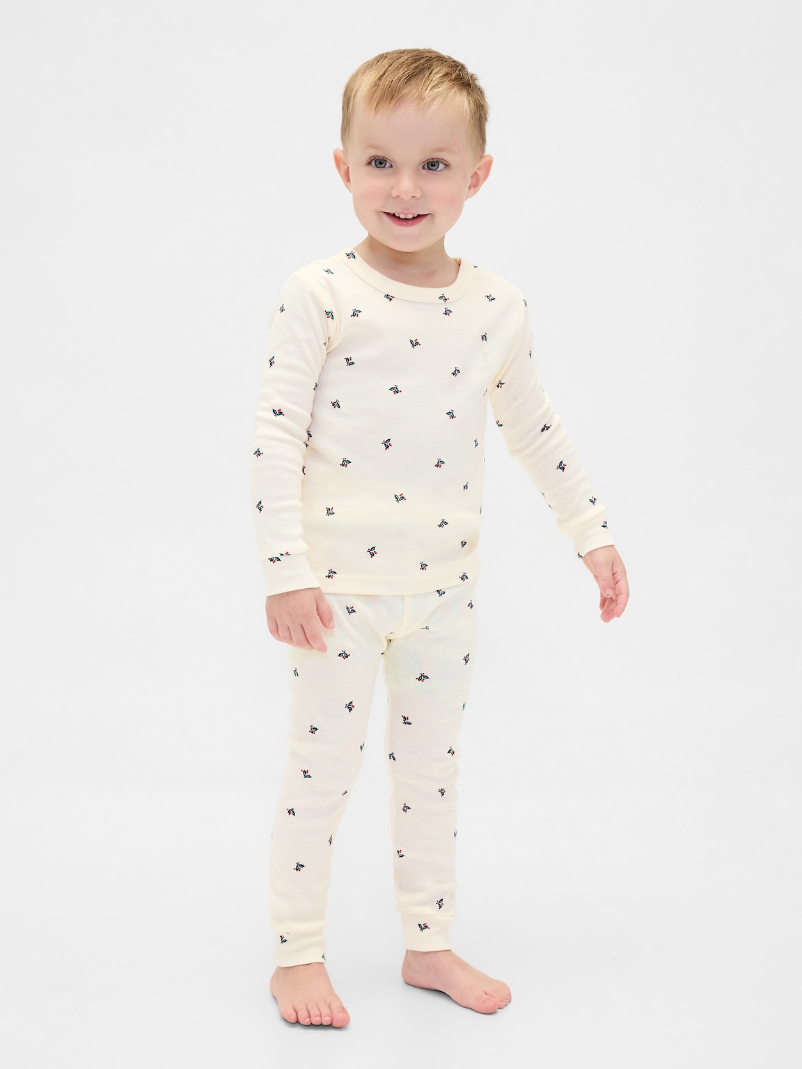 Kids & Baby Organic Brushed Cotton Holiday PJ Set