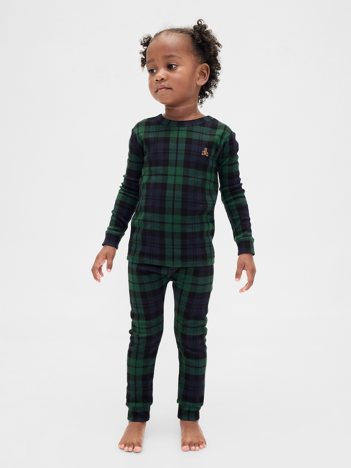 Kids & Baby Organic Brushed Cotton Holiday PJ Set