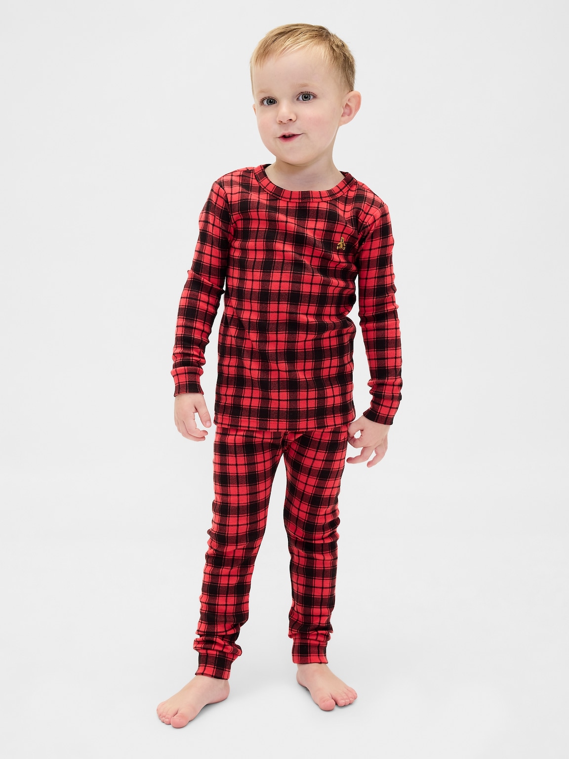 Kids & Baby Organic Brushed Cotton Holiday PJ Set