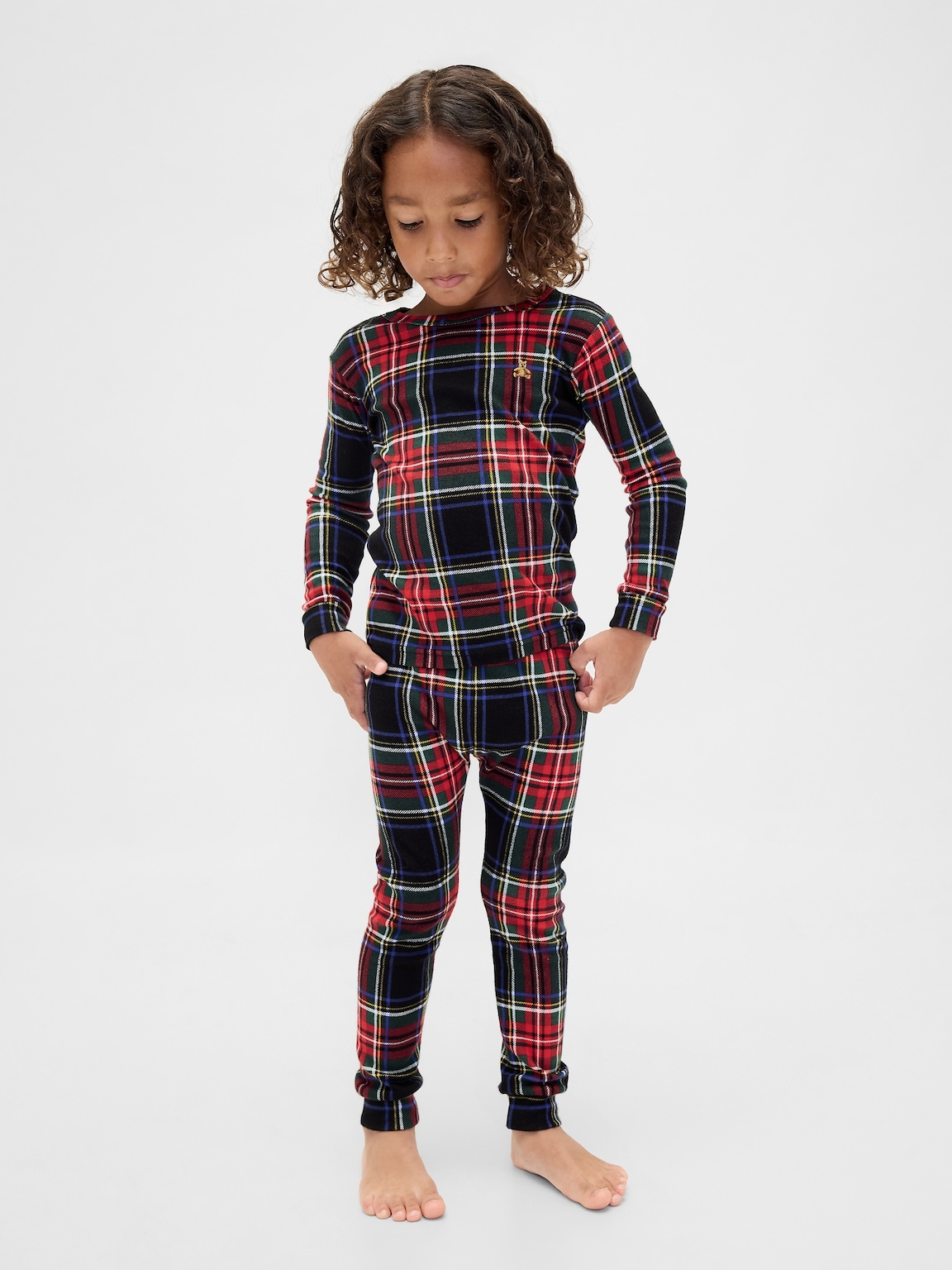 Kids & Baby Organic Brushed Cotton Holiday PJ Set