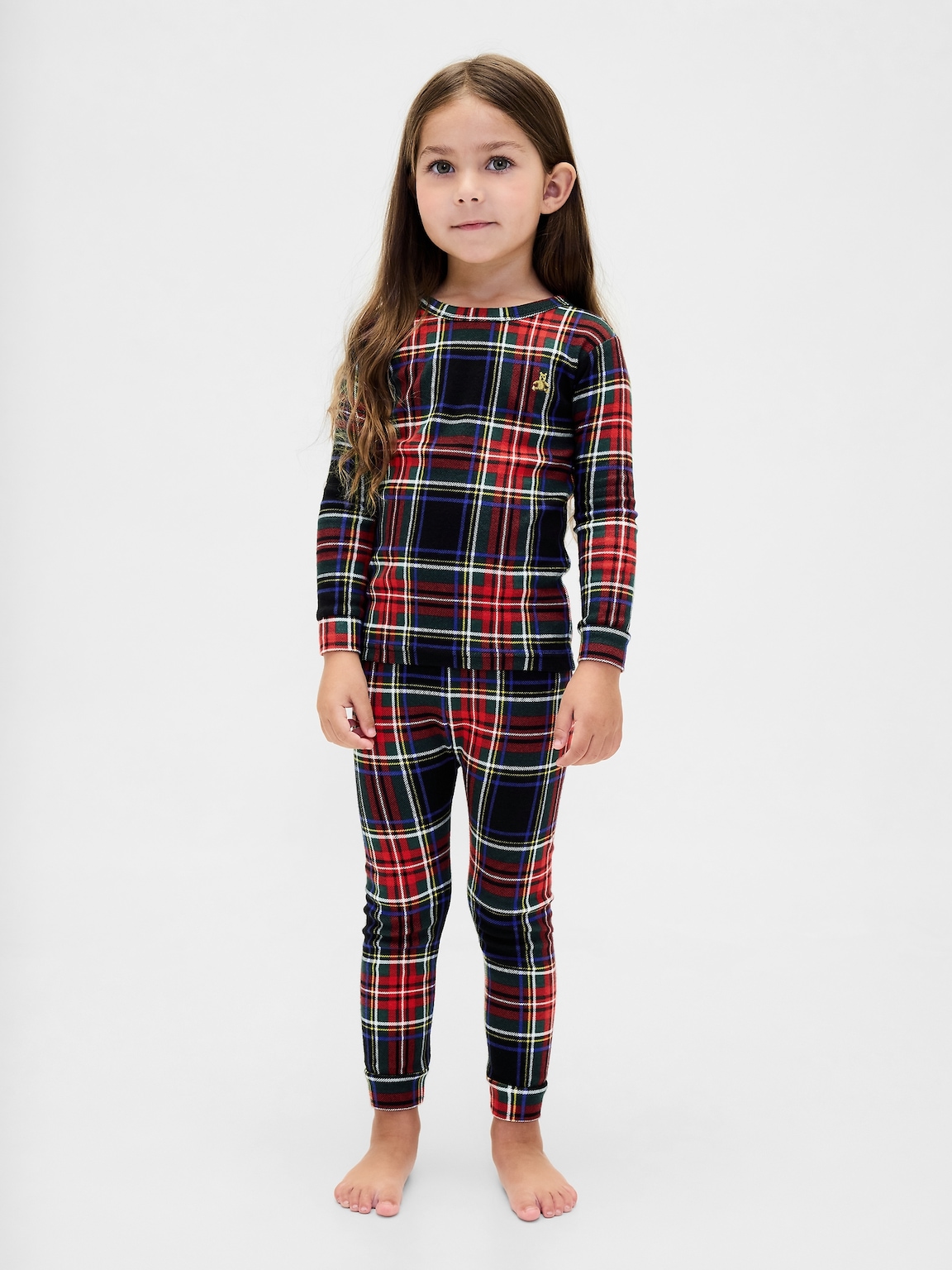 Kids & Baby Organic Brushed Cotton Holiday PJ Set