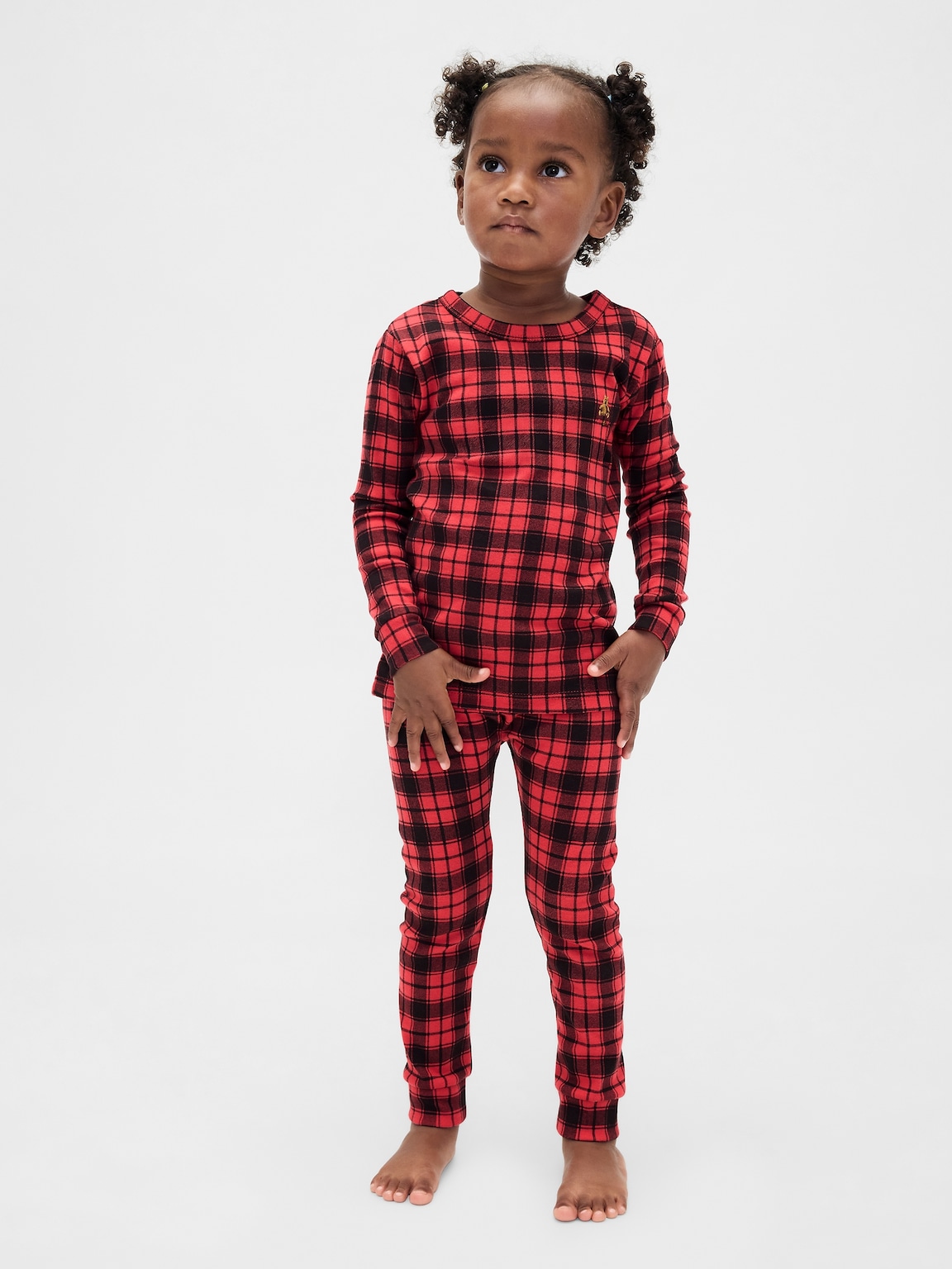 Kids & Baby Organic Brushed Cotton Holiday PJ Set
