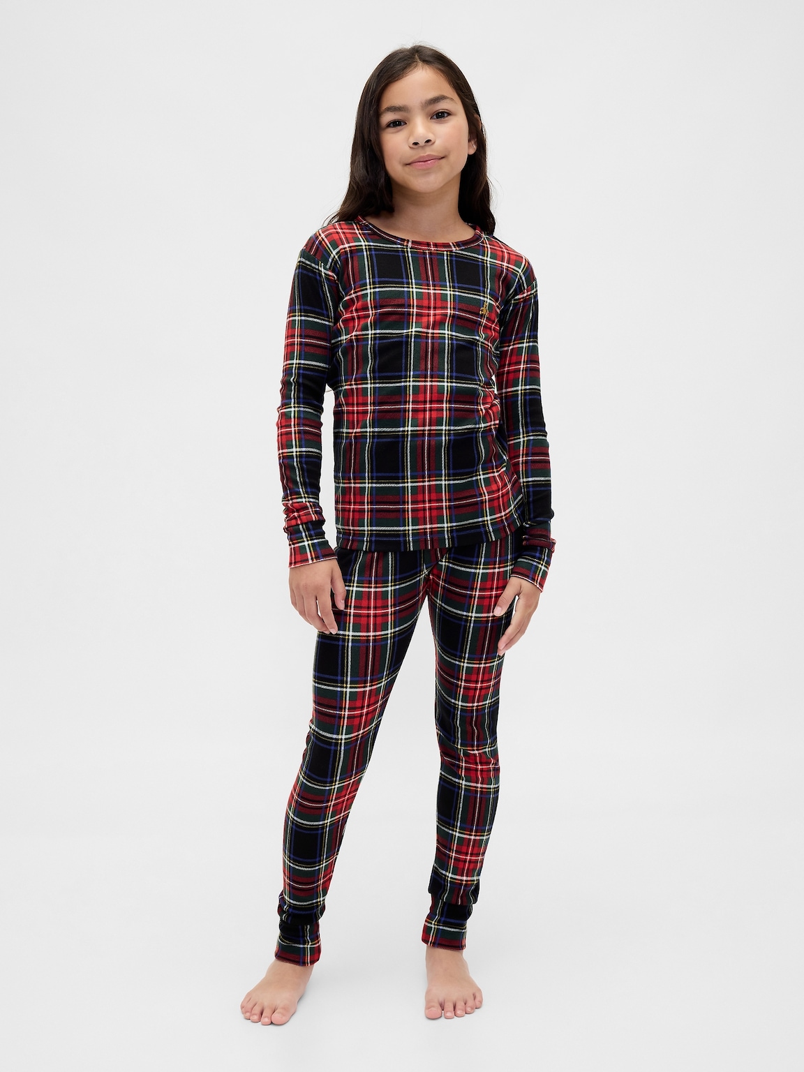 Kids & Baby Organic Brushed Cotton Holiday PJ Set