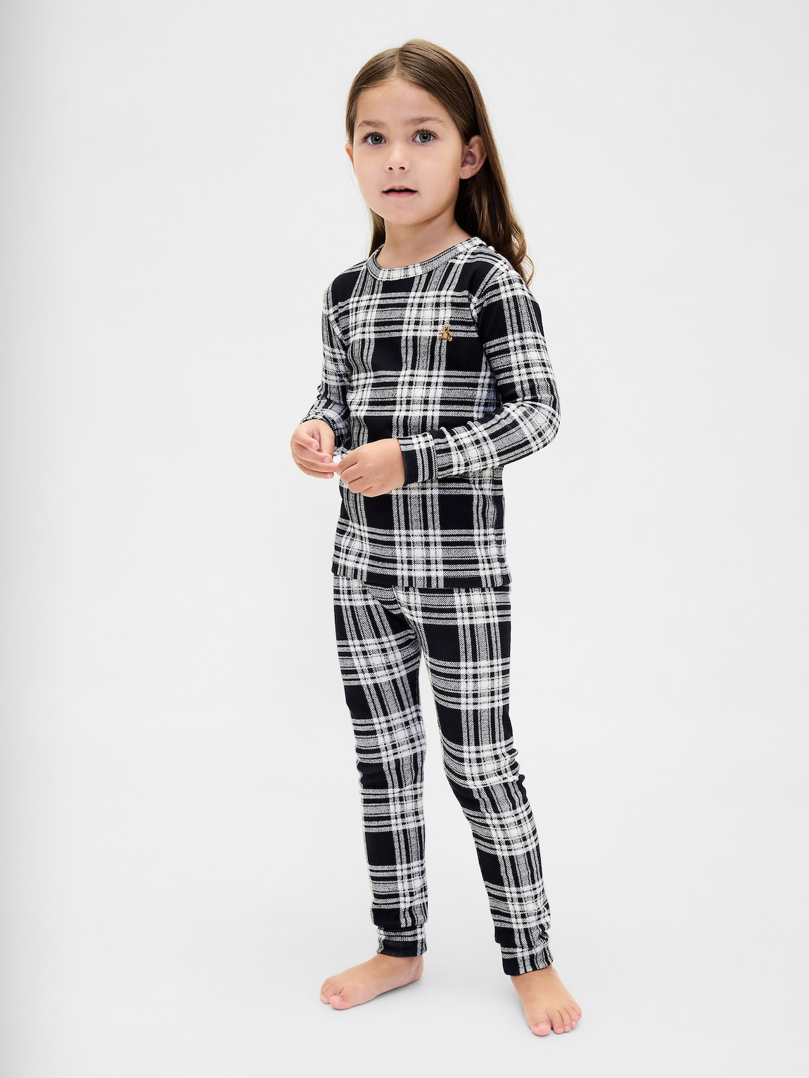 Kids & Baby Organic Brushed Cotton Holiday PJ Set