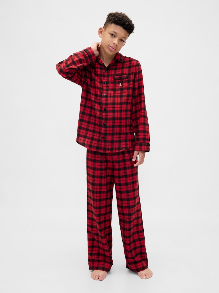 Kids Recycled Flannel PJ Set