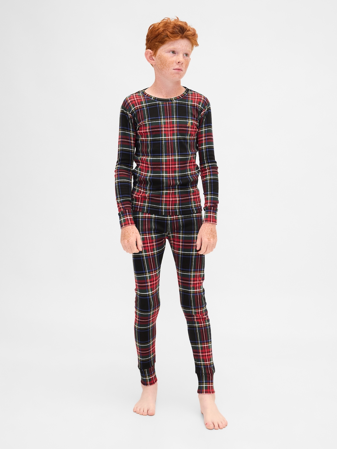 Kids & Baby Organic Brushed Cotton Holiday PJ Set