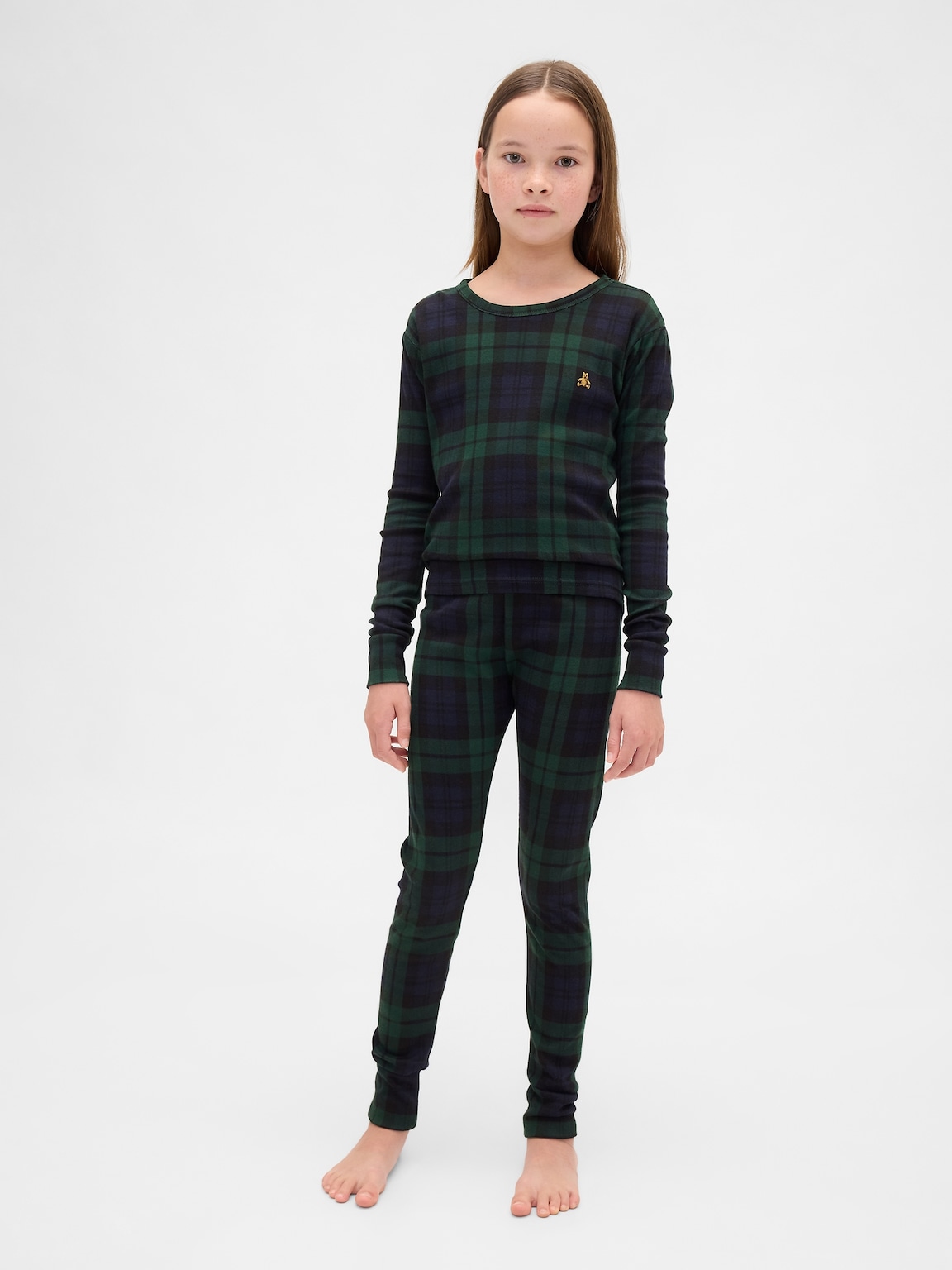 Kids & Baby Organic Brushed Cotton Holiday PJ Set