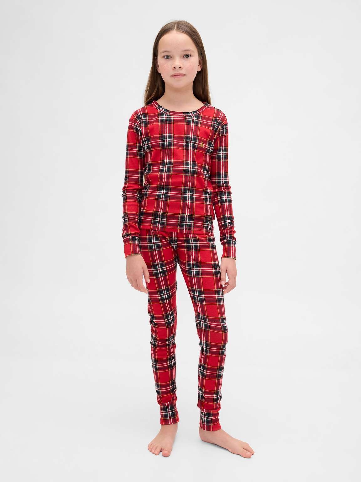 Kids & Baby Organic Brushed Cotton Holiday PJ Set