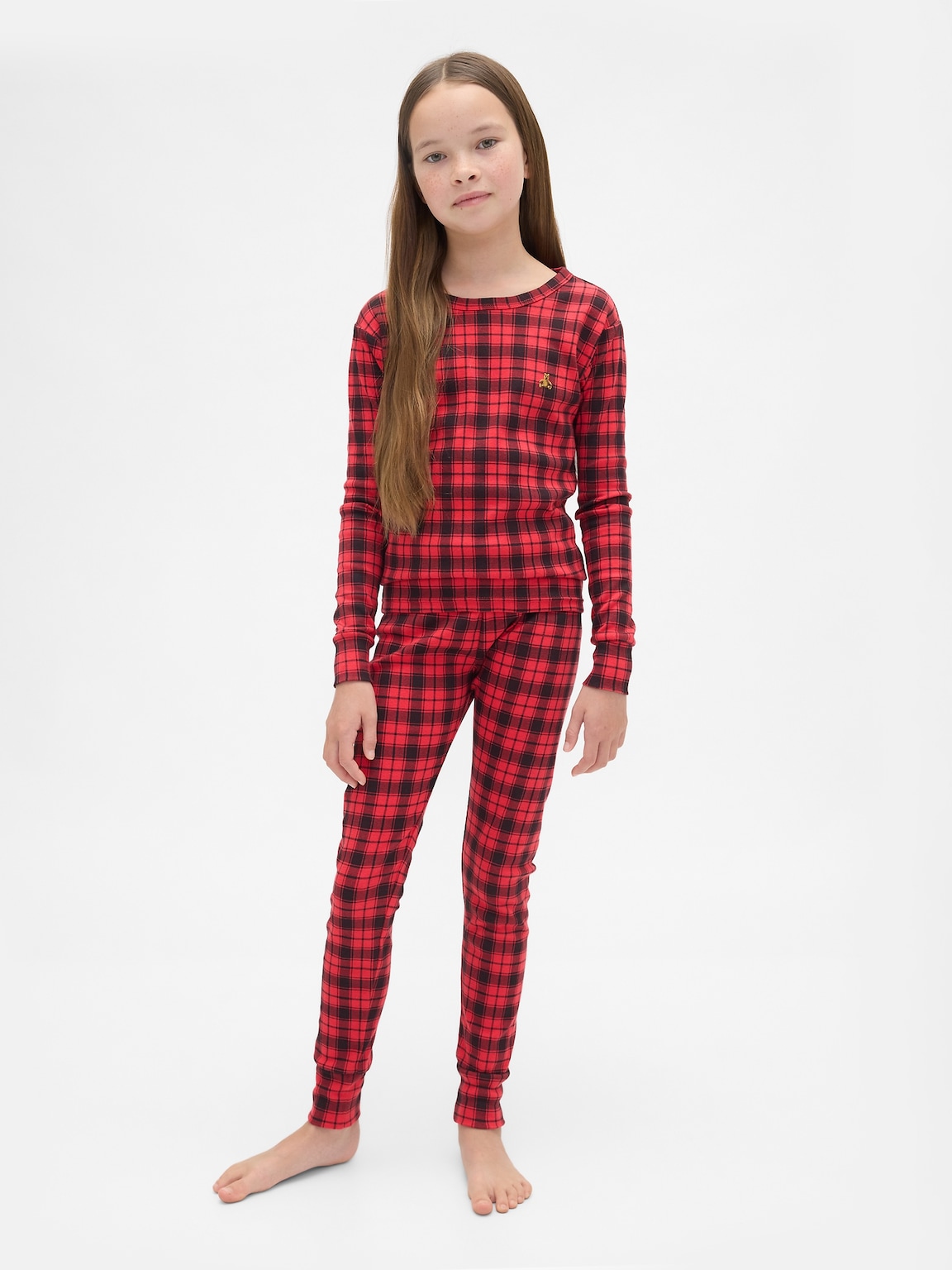 Kids & Baby Organic Brushed Cotton Holiday PJ Set
